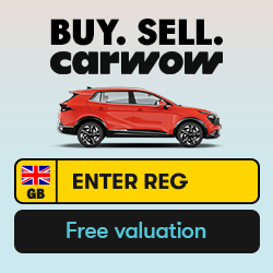 Carwow banner: buy, sell, carwow, enter your registration for a free valuation (image: Carwow)