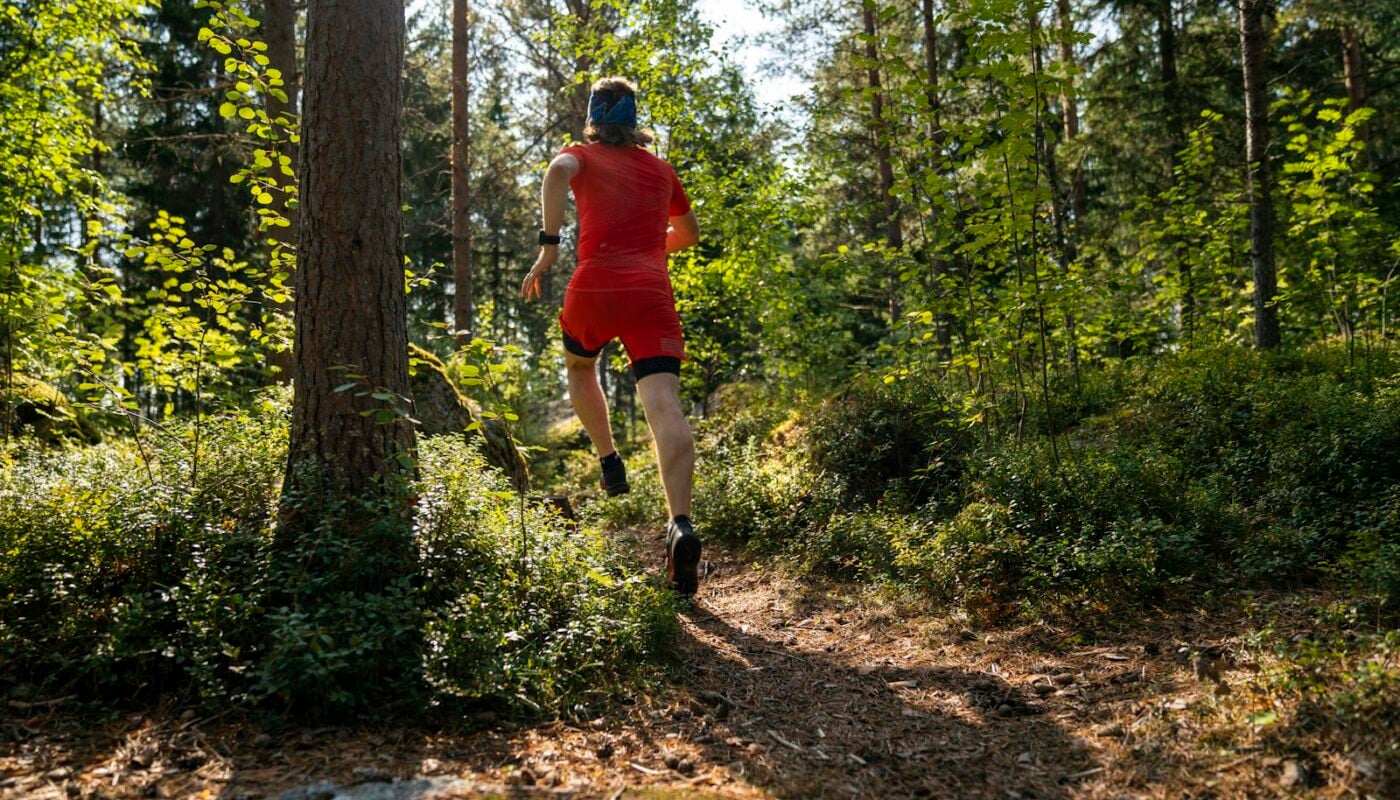 Runner on a forest trail (photo: Hendrik Morkel / Unsplash)